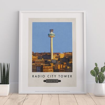 Radio City Tower, Merseyside - 11X14” Premium Art Print