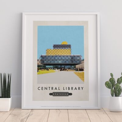 Zentralbibliothek, Birmingham – Premium-Kunstdruck im Format 11 x 14 Zoll