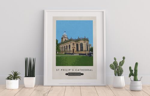 St Philip's Catherdral, Birmingham - Premium Art Print