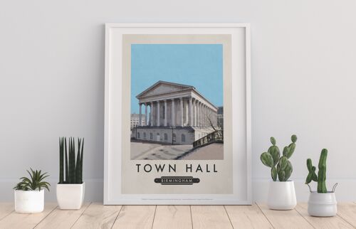 Town Hall, Birmingham - 11X14” Premium Art Print