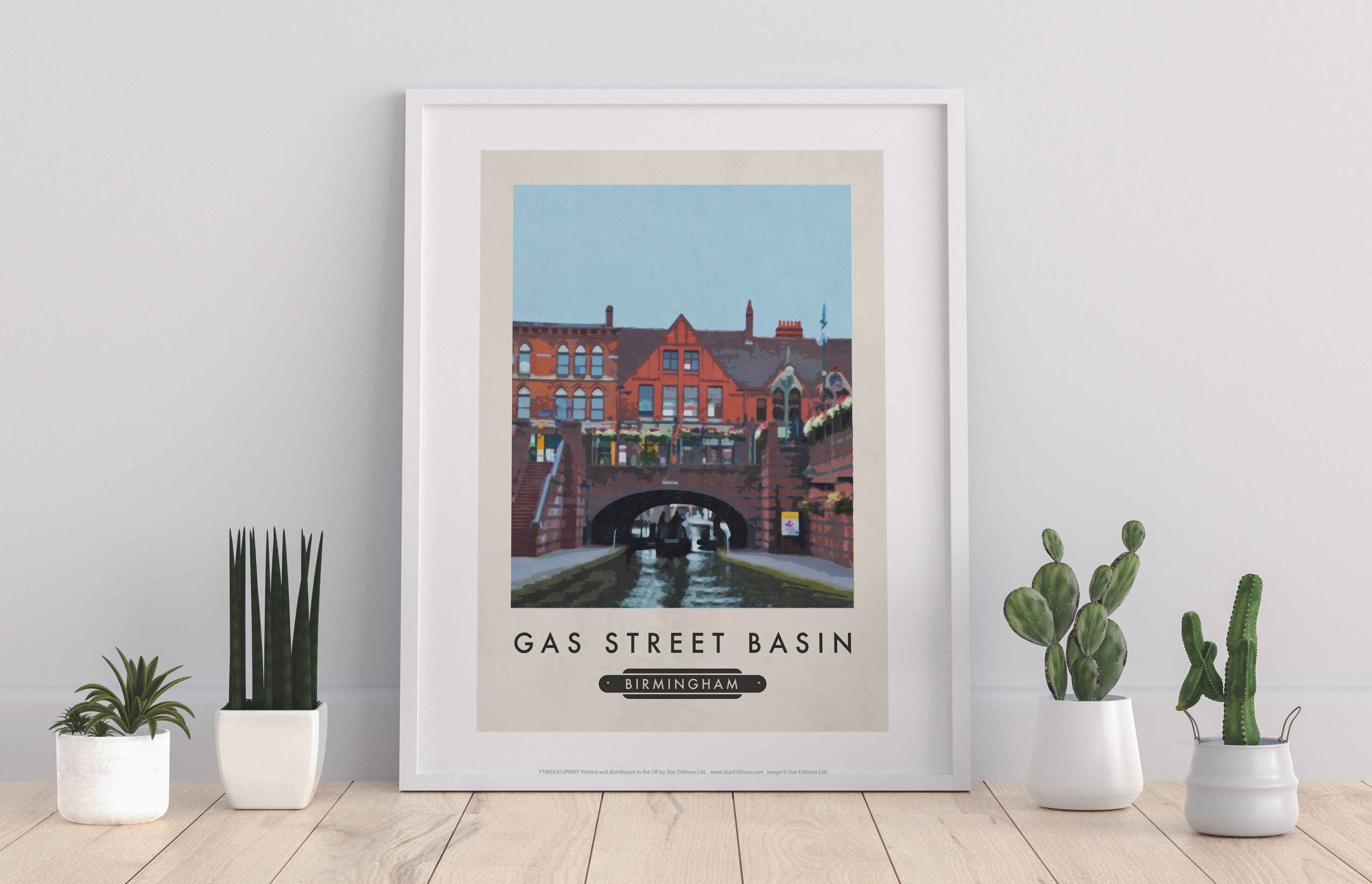 Gas Street Basin, Birmingham - Stampa d'arte premium 11 x 14".