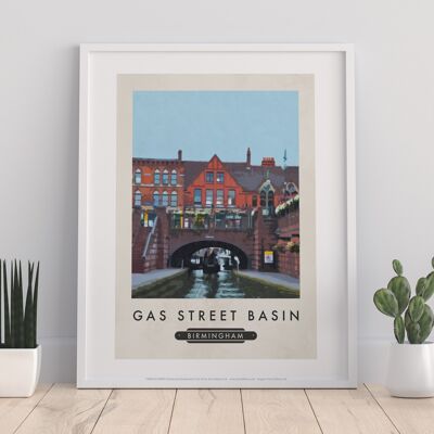 Gas Street Basin, Birmingham - Stampa d'arte premium 11 x 14".