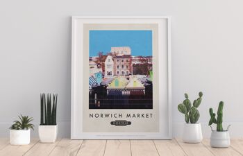 Marché de Norwich, Norfolk - 11X14" Premium Art Print