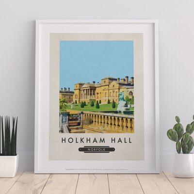 Holkham Hall, Norfolk - Impresión de arte premium de 11X14"