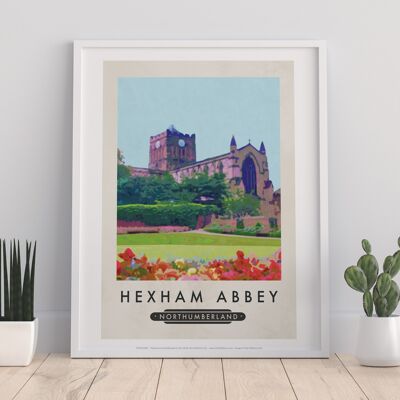 Abbaye de Hexham, Northumberland - 11X14" Premium Art Print