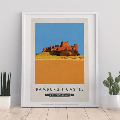 Castello di Barburgh, Nothumberland - Stampa d'arte premium 11 x 14".