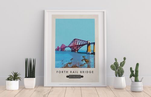 Forth Rail Bridge, Edinburgh - 11X14” Premium Art Print