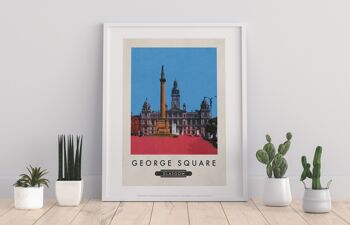 George Square, Glasgow - Impression d'art premium 11X14"