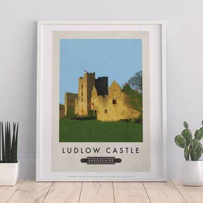 Ludlow Castle, Shropshire – Premium-Kunstdruck, 27,9 x 35,6 cm