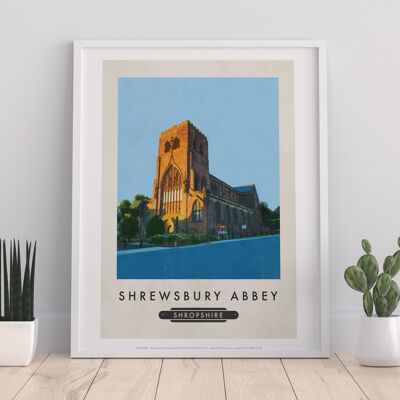 Abbazia di Shrewsbury, Shropshire - 11 x 14" stampa d'arte premium