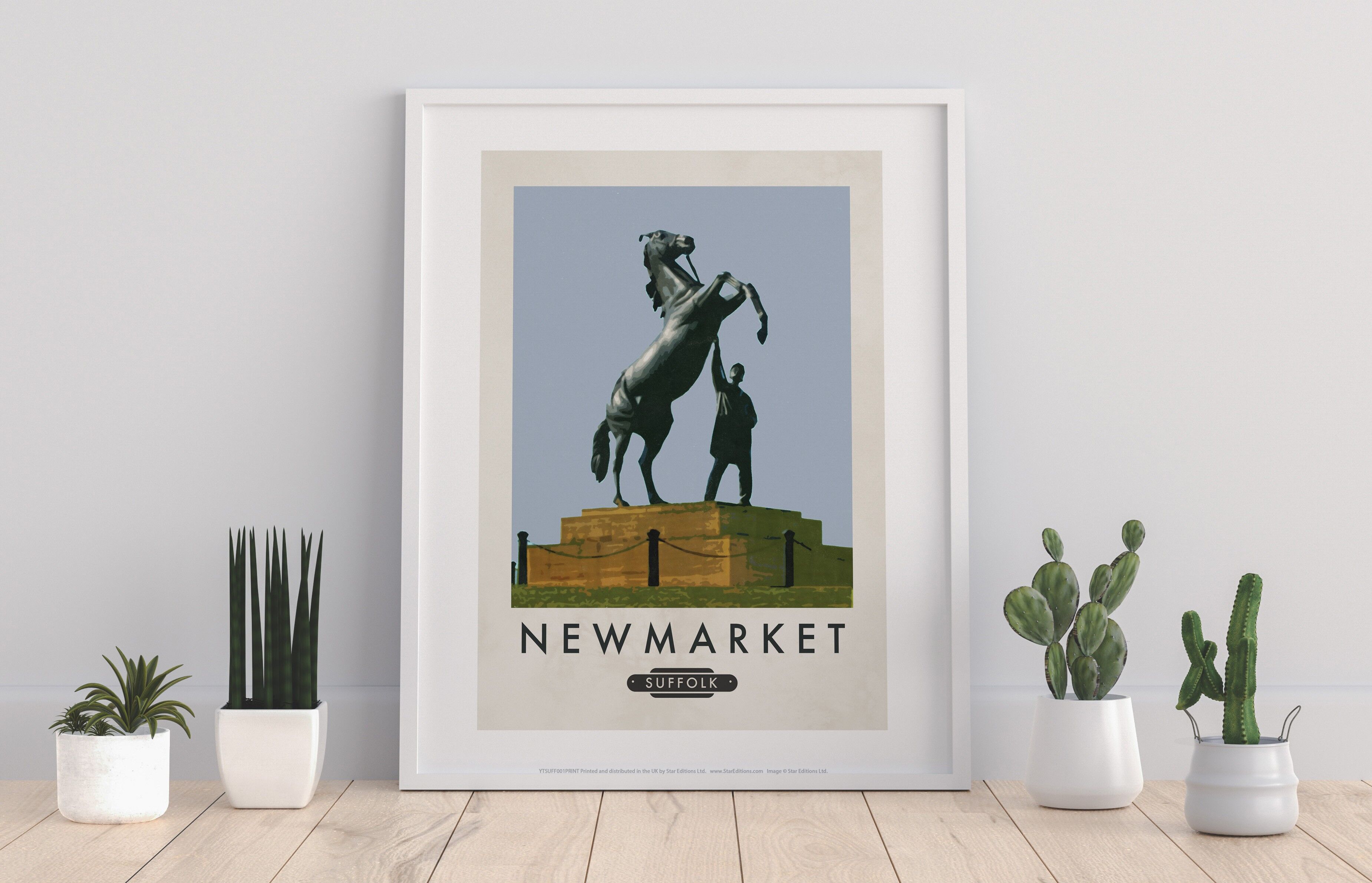 Newmarket, Suffolk - Stampa artistica premium 11 x 14".