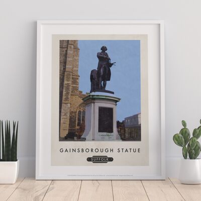 Statue de Gainsborough, Suffolk - 11X14" Premium Art Print
