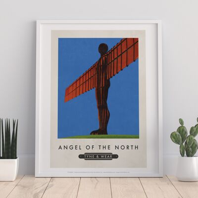 Ángel del norte, Tyne y Wear - Impresión de arte premium de 11X14"
