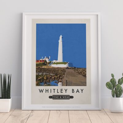 Whitley Bay, Tyne y Wear - Impresión de arte premium de 11X14"