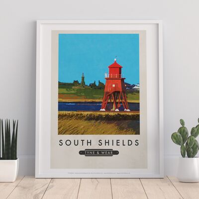 South Shields, Tyne y Wear - Impresión de arte premium de 11X14"