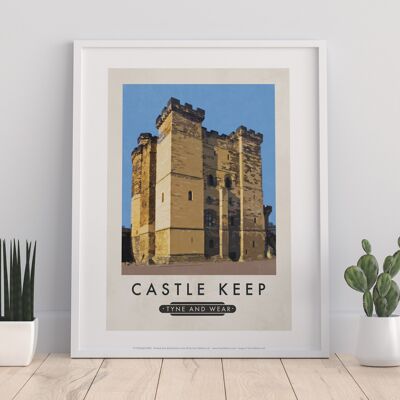 Donjon du château, Tyne et Wear - 11X14" Premium Art Print