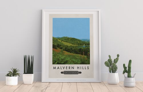 Malvern Hills, Worcestershire - 11X14” Premium Art Print
