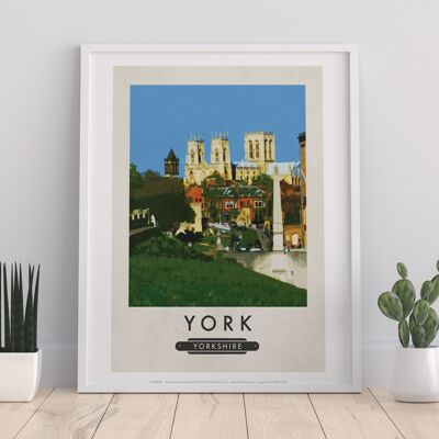 York, Yorkshire - 11 x 14" stampa d'arte premium