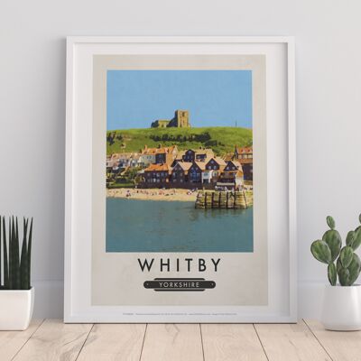 Whitby, Yorkshire - Impresión de arte premium de 11X14"