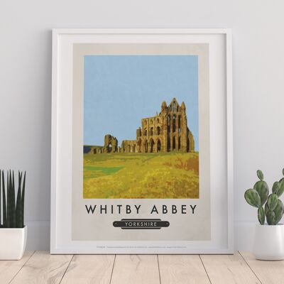 Abbaye de Whitby, Yorkshire - 11X14" Premium Art Print