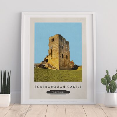 Schloss Scarborough, Yorkshire – Premium-Kunstdruck im Format 11 x 14 Zoll