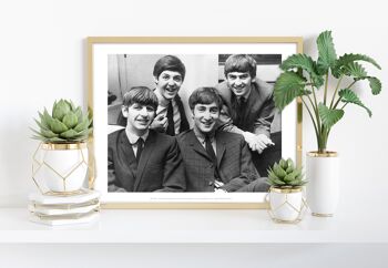 The Beatles - Sat Together - 11X14" Premium Art Print