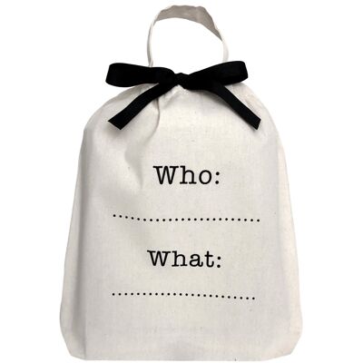 Who: What: Organizing Bag