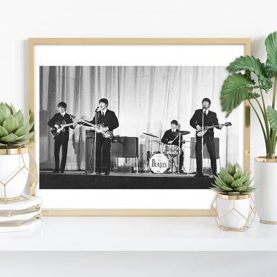Die Beatles – auf der Bühne – 11 x 14 Zoll Premium-Kunstdruck