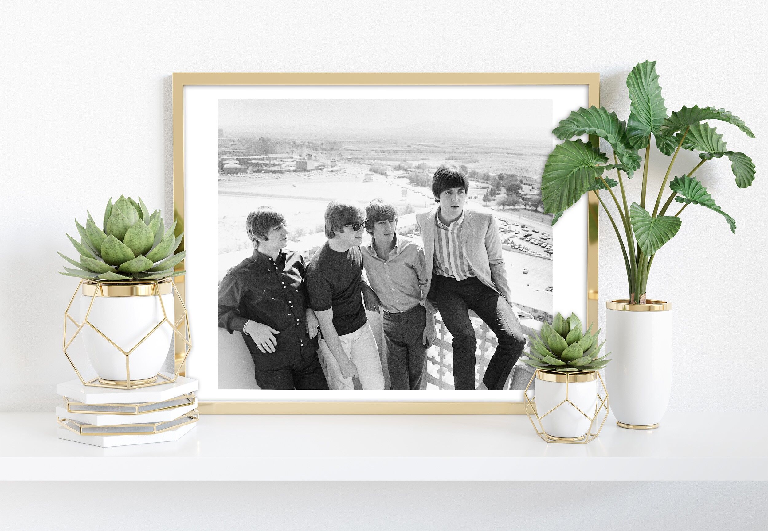 The Beatles – On A Balcony – Premium-Kunstdruck im Format 11 x 14 Zoll