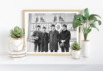 Les Beatles - Les Beatles noir et blanc - Impression artistique