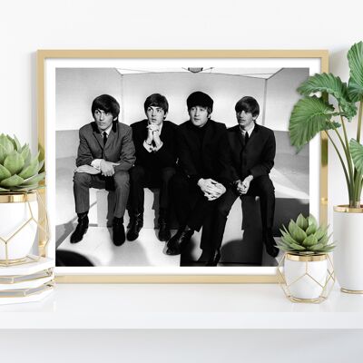 The Beatles - Foto della band in scatola - Stampa artistica premium 11 x 14".