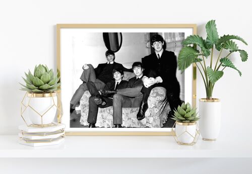 The Beatles - On Sofa - 11X14” Premium Art Print