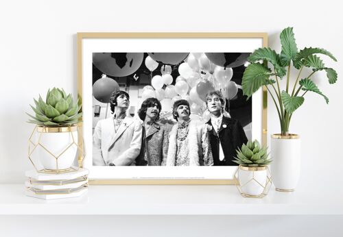 The Beatles Holding Balloons - 11X14” Premium Art Print
