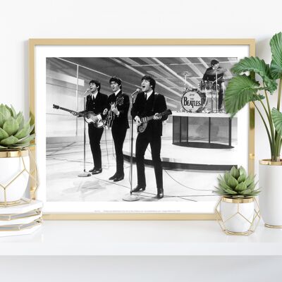 I Beatles si esibiscono - Stampa artistica premium 11 x 14".