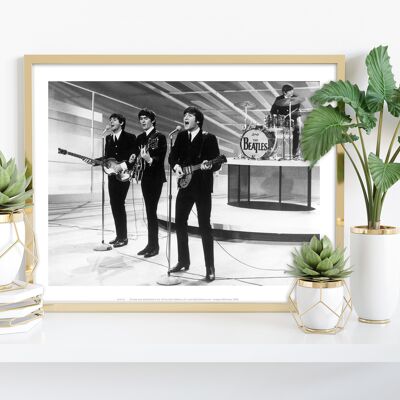 The Beatles Performing - 11X14” Premium Art Print