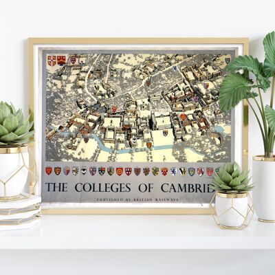 Peterhouse Cambridge – Premium-Kunstdruck im Format 11 x 14 Zoll