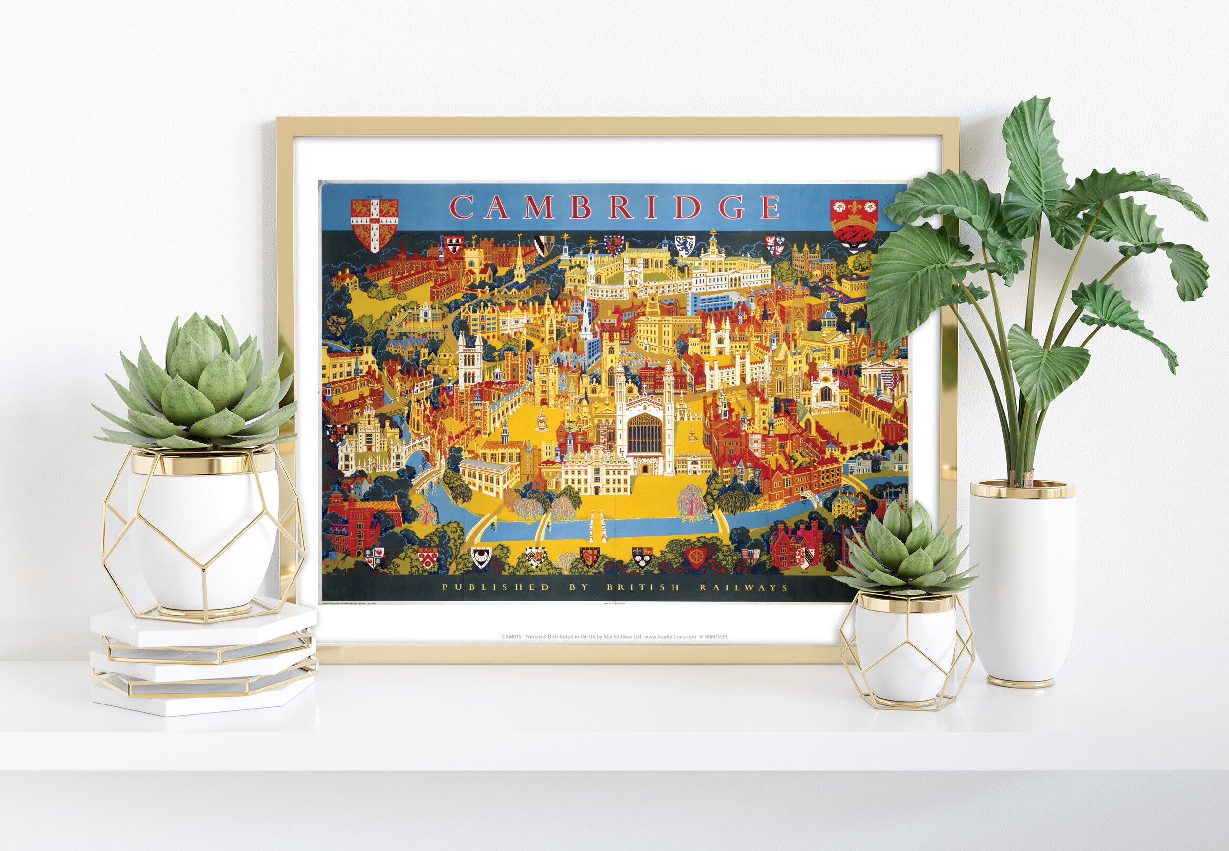 Cambridge, herausgegeben von British Railways – Premium-Kunstdruck