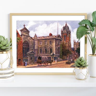 Cambridge - Peterhouse, Pferd und Wagen - Premium-Kunstdruck