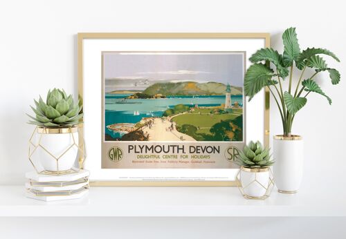 Plymouth Devon, Delightful Centre For Holidays - Art Print