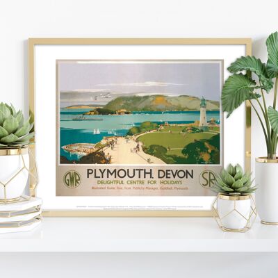 Plymouth Devon, Delightful Centre For Holidays - Art Print