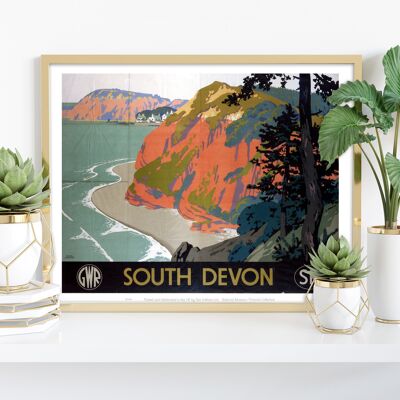 South Devon Gwr – Premium-Kunstdruck im Format 11 x 14 Zoll
