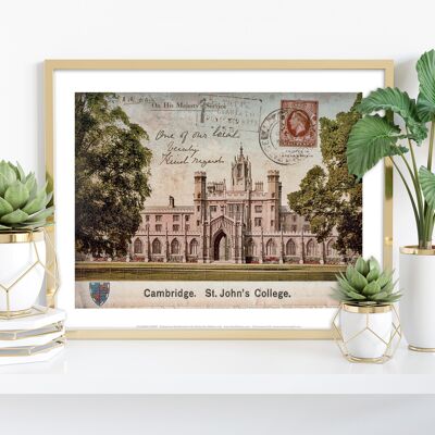 St. Johns College – Cambridge – Premium-Kunstdruck im Format 11 x 14 Zoll