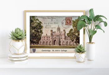 St Johns College - Cambridge - Impression d'art premium 11X14"