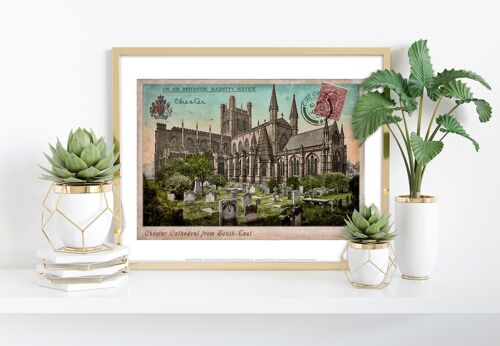 Cathederal From South East - Chester - Premium Art Print