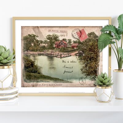 Eccleston Ferry - Chester - Premium-Kunstdruck im Format 11 x 14 Zoll