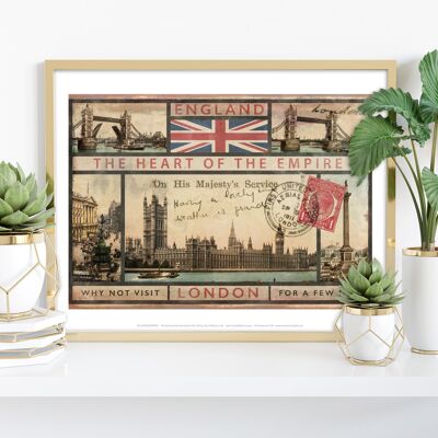 Londra, Inghilterra - 11 x 14" stampa d'arte premium