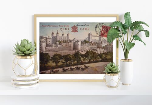 Tower Of London And Tower Bridge - 11X14” Premium Art Print