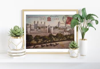 Tour de Londres et Tower Bridge - 11X14" Premium Art Print