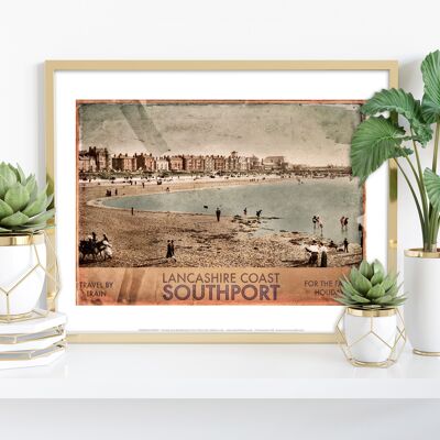 Côte du Lancashire - Southport - 11X14" Premium Art Print