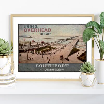 Southport - Chemin de fer aérien - 11X14" Premium Art Print